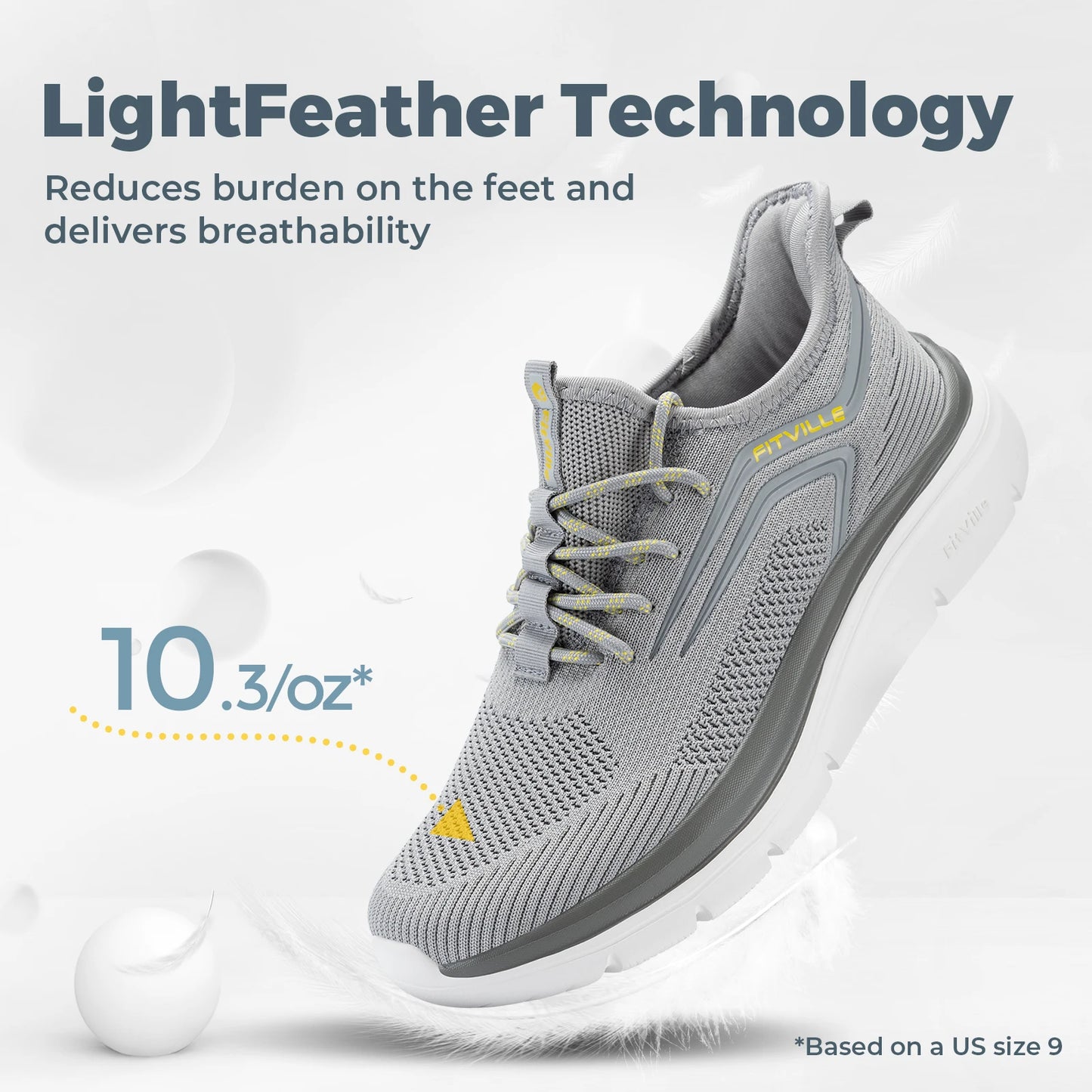 Fitttington Men's Extra Wide Walking Shoes Lightweight Athletic Sneakers/Workout Slip-on Wide Width Shoes For Flat Feet