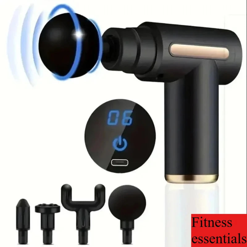 Percussion Mini Massage Gun Portable Handheld Massager/for Back Neck Shoulder Leg Muscle Pain Relief Daily Relaxation