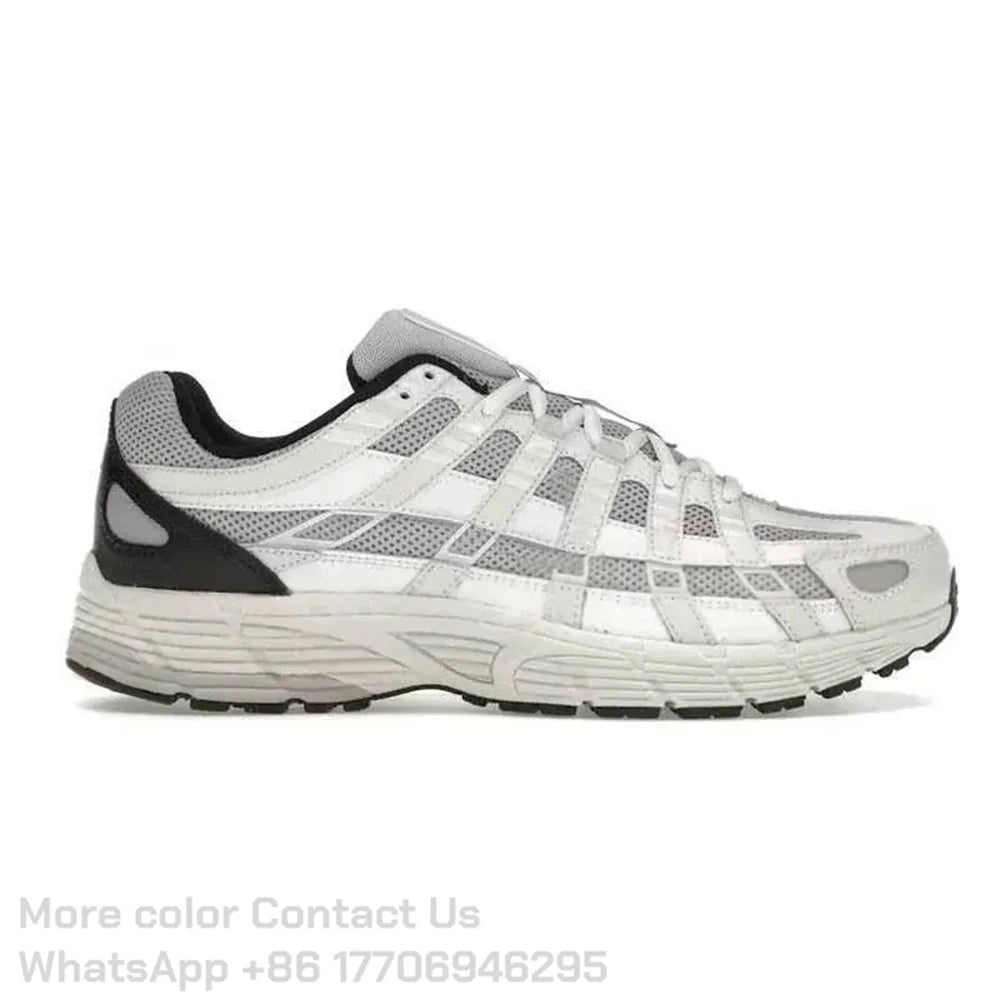 Designer Shoes P6000 trainer Men Sneakers Metallic Silver White/Smoke Grey Outdoor Sports Trainers Casual Running shoes