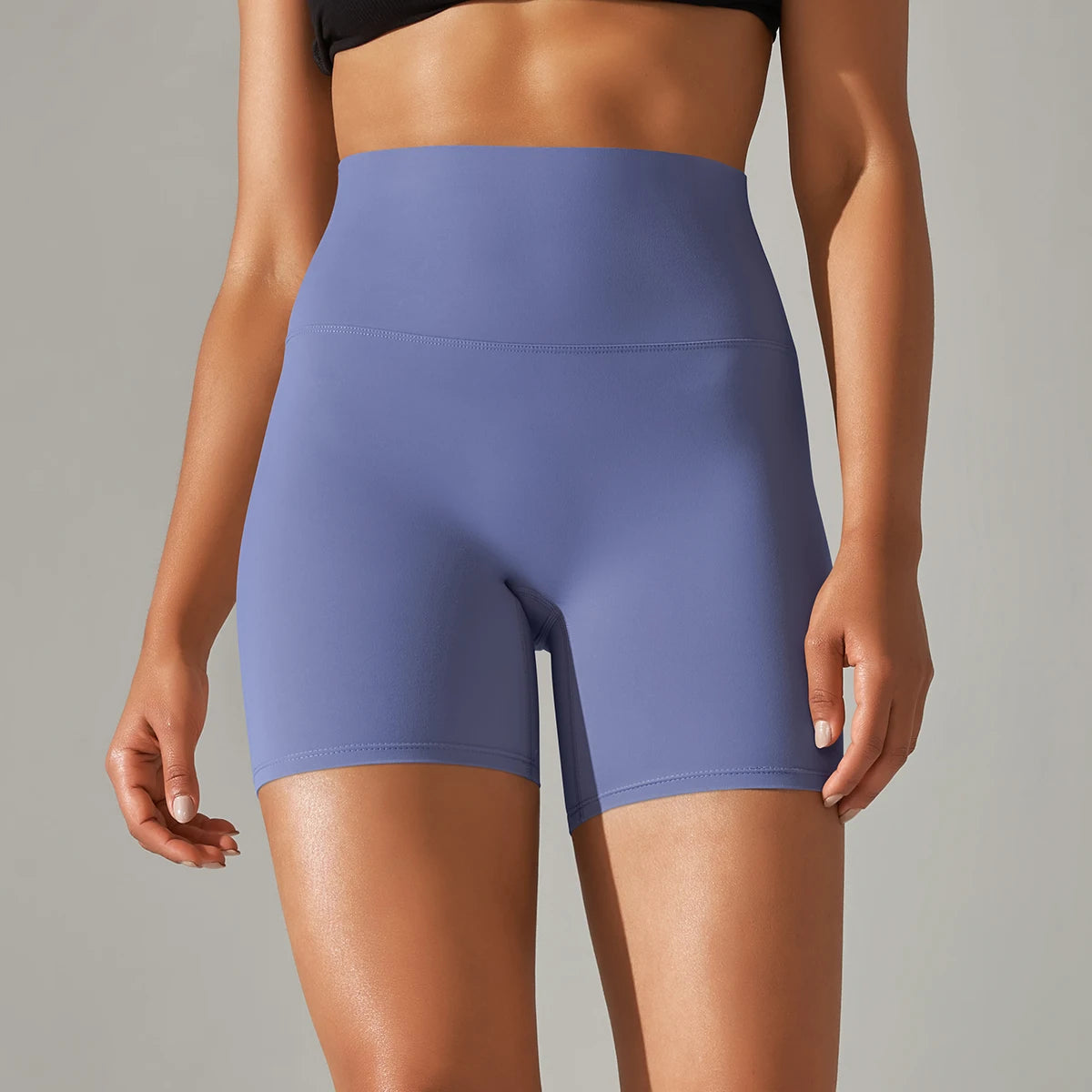 Women High Waist Breathable Yoga Fitness Shorts Stretch Sports Leggings/Running Cycling Summer Daily Workout Gym Athletic Shorts