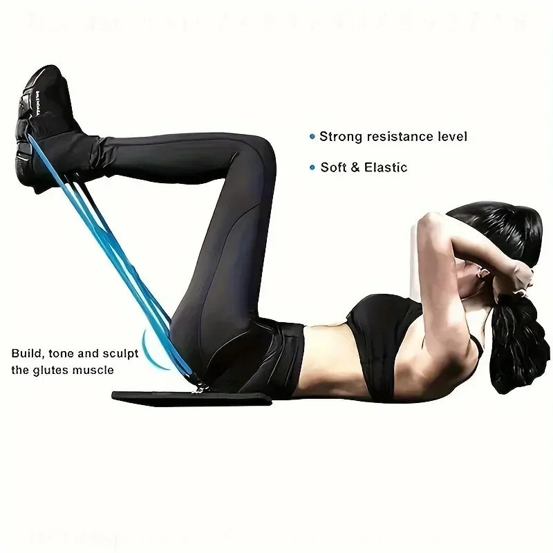Yoga Leg Butt Lifting Elastic Traction Belt Hip Fitness/Stretch Resistance Band Elastic Rope for Workout Training