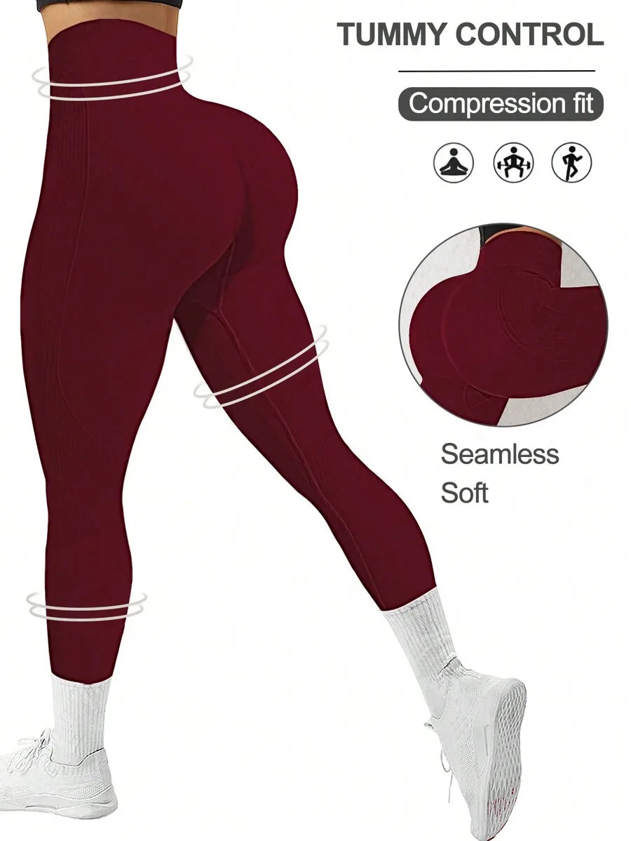 Powerista Running Tights Seamless High Stretch/Tummy Control Active Leggings Yoga Women Pants