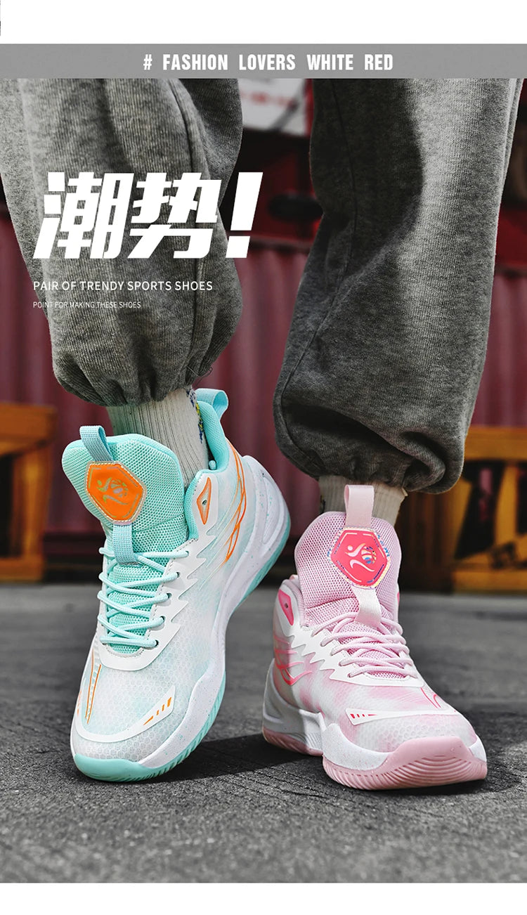 High Quality Sneakers Men Basketball Shoes Light Sports Shoes/Trainer Women Breathable Athletic Outdoor