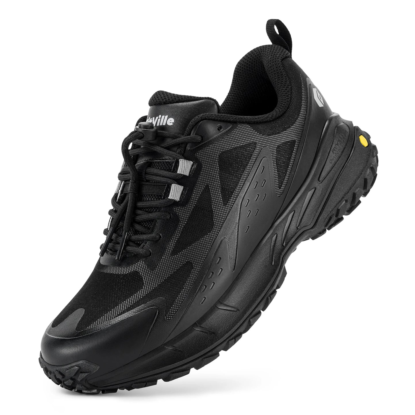 Fittington Wide Shoes For Man  Breathable Mesh Upper Sneakers/Non-Slip Trekking Hiking Walking Shoes With High Arch Support