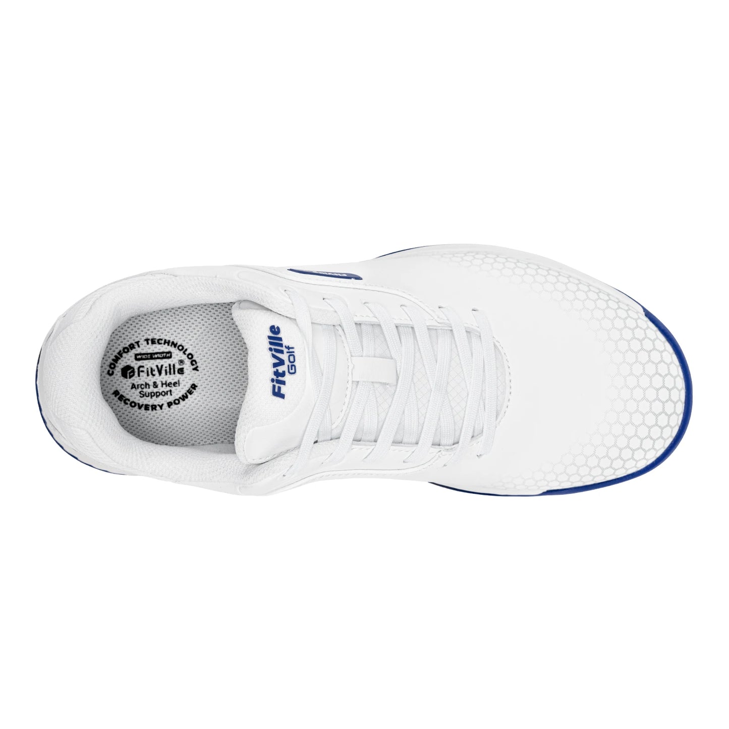 FitVille Wide Men's Golf Shoes Non-Slip Wear-Resistant Comfortable/Pickleball Sports Shoes Suitable for Swollen Feet
