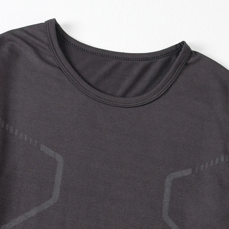 3-piece Autumn/Winter Men's Fashionable Printed Sports Warm Long Sleeved T-shirt/Plus Size Fitness Running Casual Versatile Top