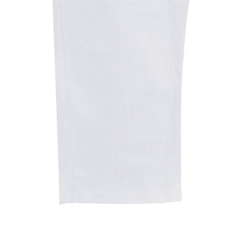 Men s Lightweight Linen Trousers with Adjustable Drawstring/Waistband and Straight Leg Design for Comfortable Summer Wear