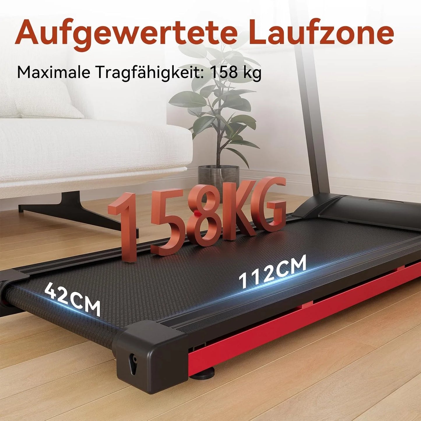 3.5HP Foldable Treadmill 350lbs Adjustable 6% Incline Walking pad/for Home/Office LCD APP Data Treadmills 10MPH Exercise Machine