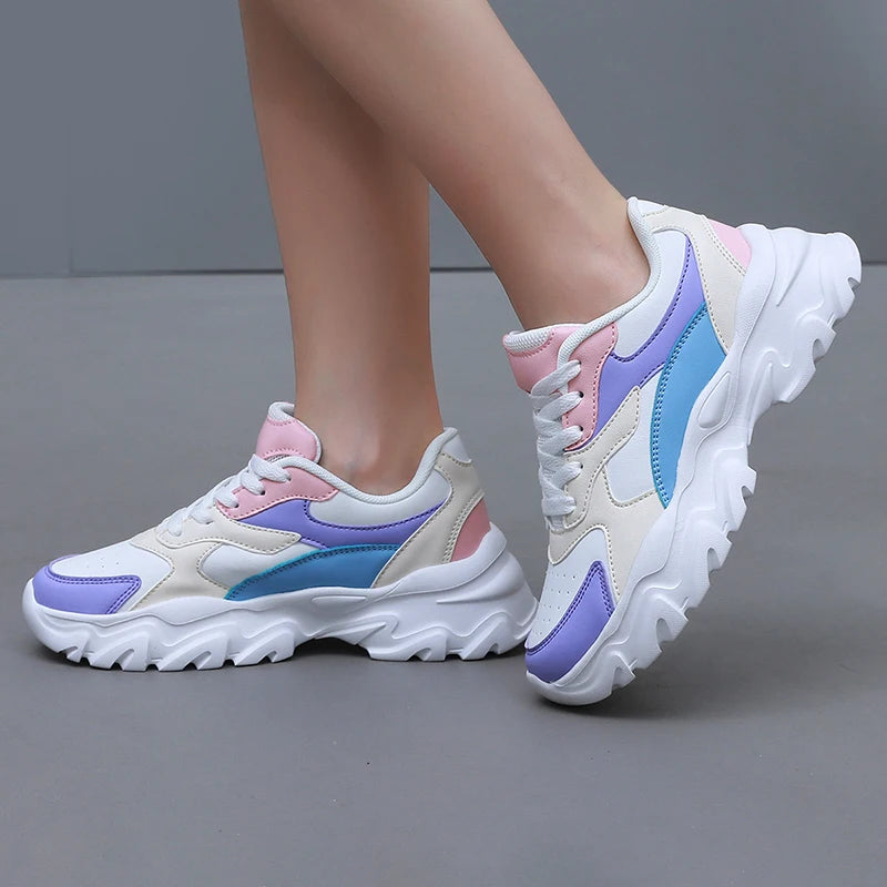 Women Sneakers Fashion Women Vulcanized Shoes High Quality/Flats Shoes for Women Walking Platform Plus Size