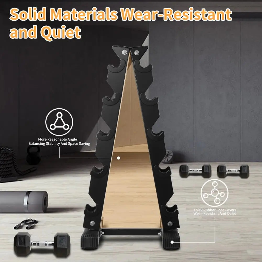 5-Tiers Dumbbell Rack Home Sports Fitness Equipment/Storage Holder Weight Support Dumbbell Floor Bracket Space Saver