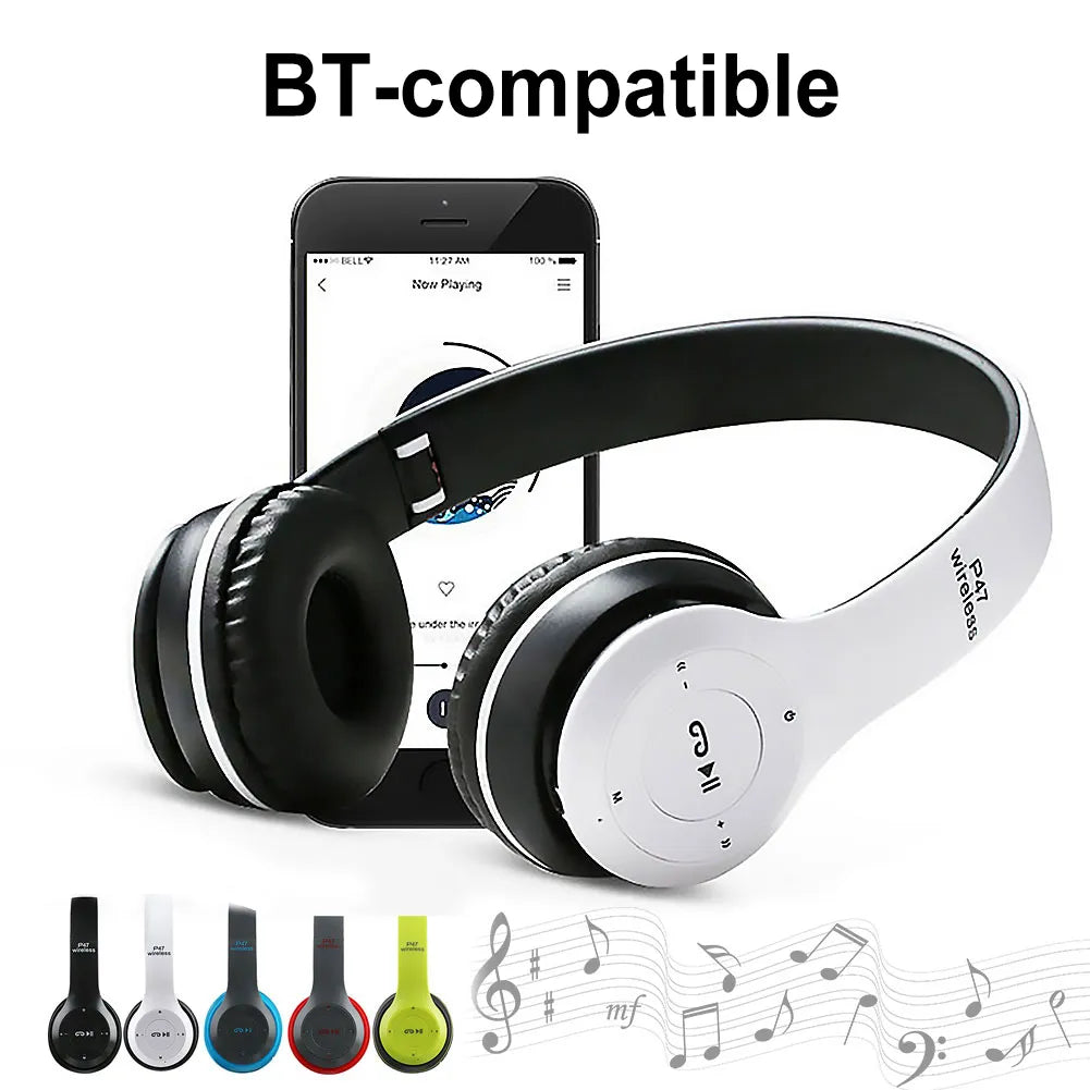 P47 Wireless Headset Sports Game Headphone/Headset Noise Cancelling Bluetooth-Compatible