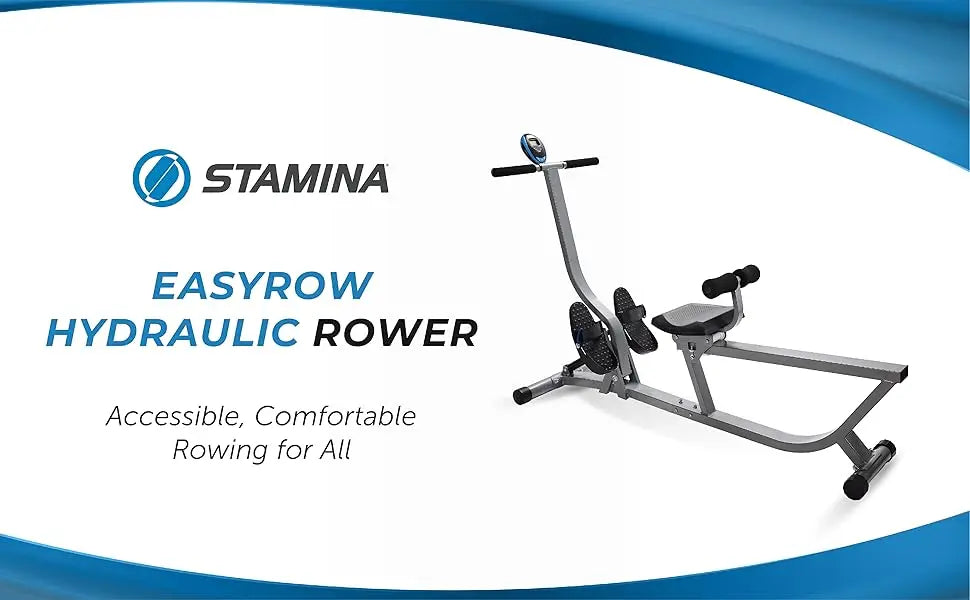 Hydraulic Rower Machine with Smart Workout App/Rowing Machine with Adjustable Resistance for Home Gym Fitness Equipment