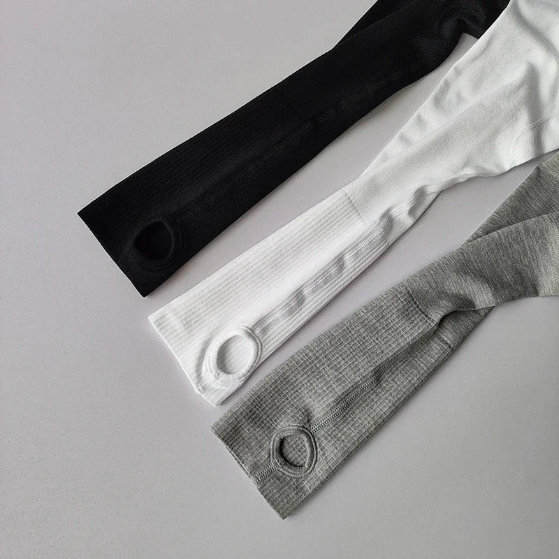 Yoga Clothes for Women, Sports Tops Round Neck Seamless Slim/Running Shirt Fitness Workout Long Sleeves Gym T shirt