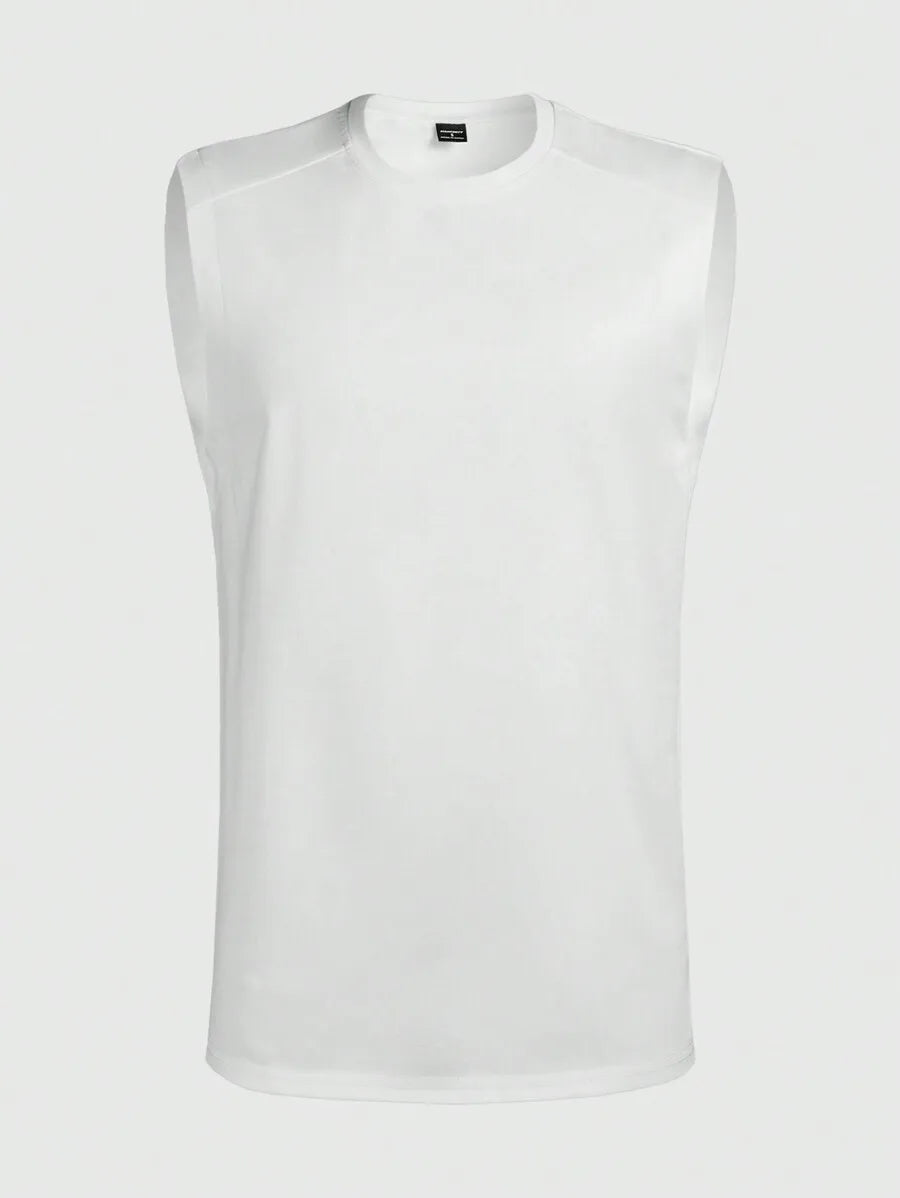 Men Solid Sleeveless Tank Top/Casual Basic Top