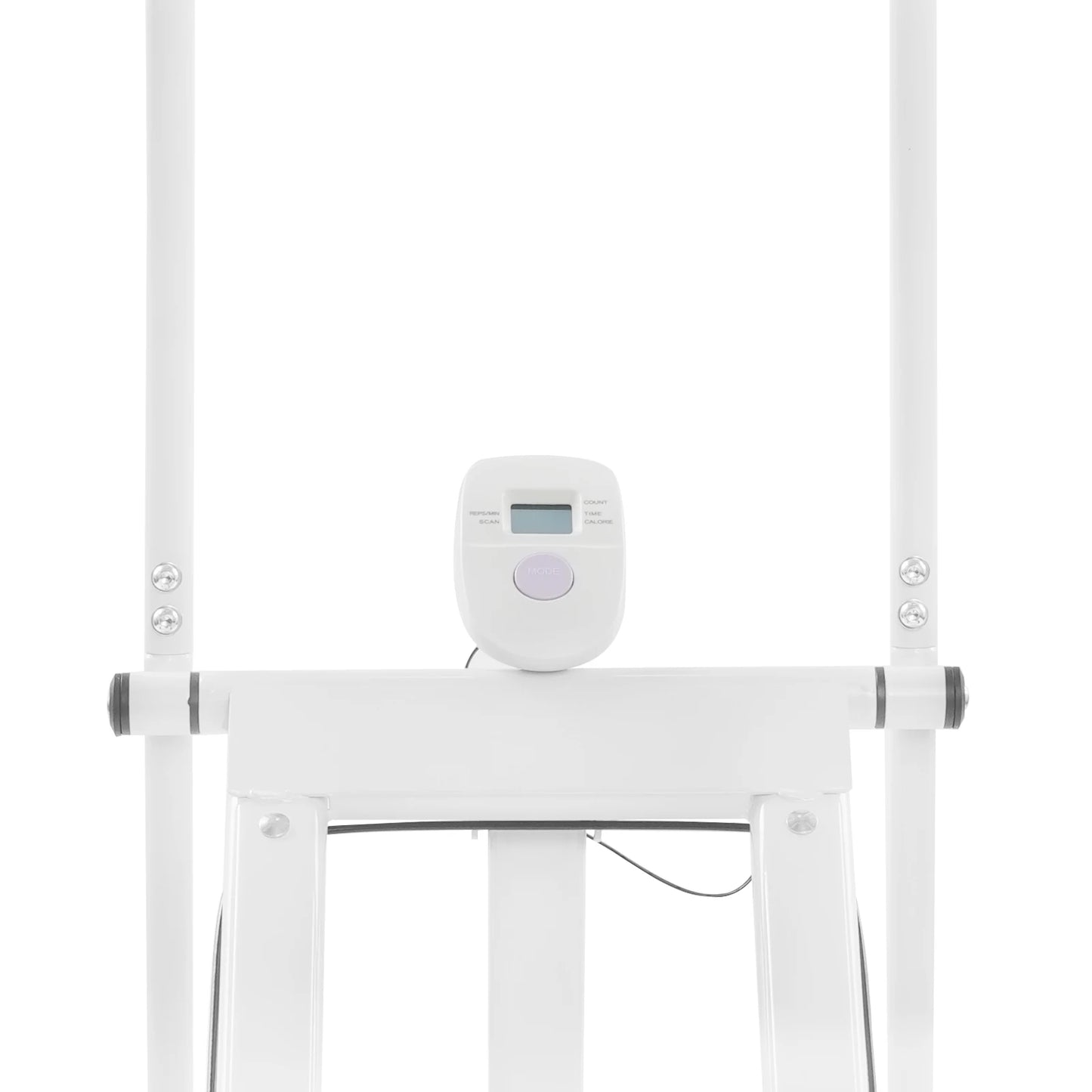 Compact Stair Stepper Machine for Home Full Body Workout Climber/with Digital Monitor Space Saving Exercise Equipment (White)