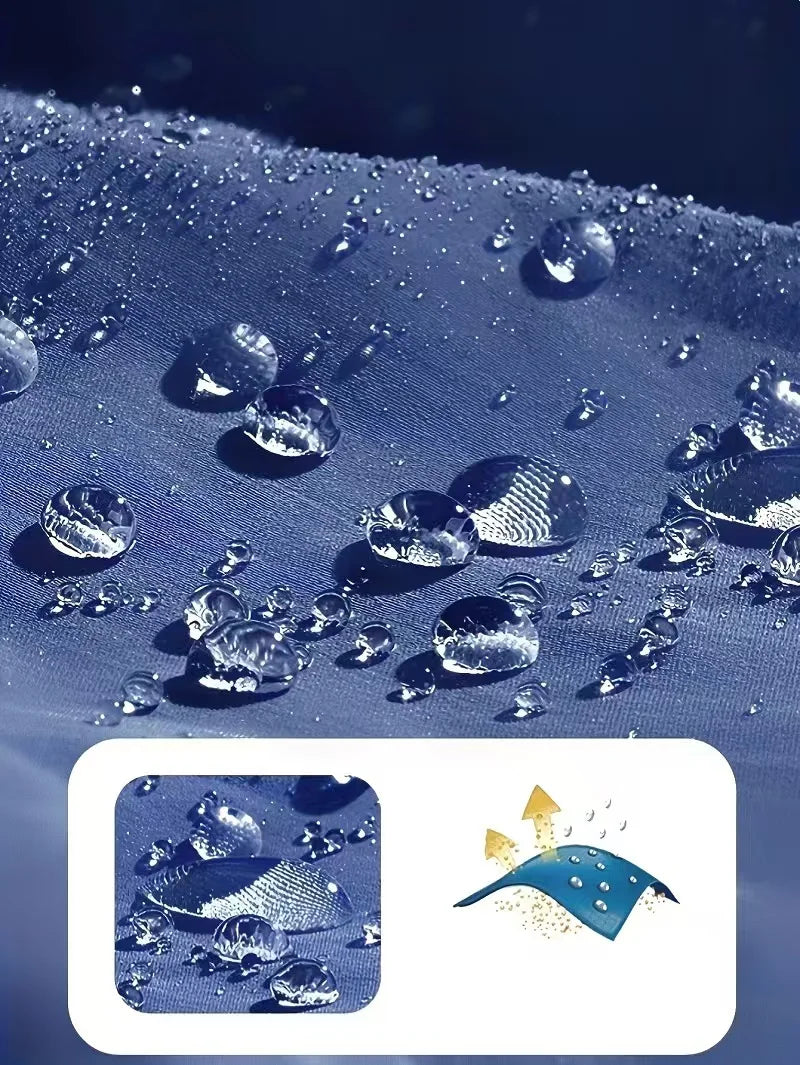 Men's Waterproof Rain Jacket Lightweight Outer Hooded Outdoor/Raincoat Hiking Windproof Jacket Climbing Outdoor Jackets