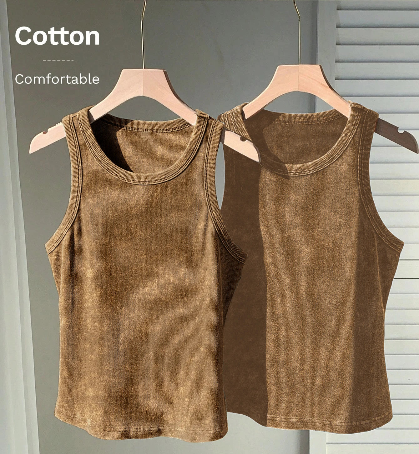 3PCS Set Cotton Camisole Vest Paired Summer Slim Fit Clothing/Simple Versatile Basic Top Breathable Women's Korean Style Tops