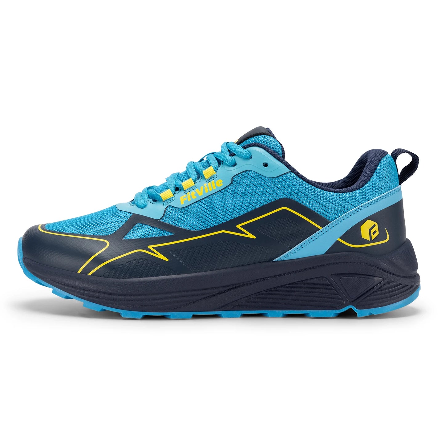 FitVille Extra Wide Trail Running Shoes Non-Slip Men's Sneakers/Lightweight for Male Swollen Feet Arch Support Pain Relief