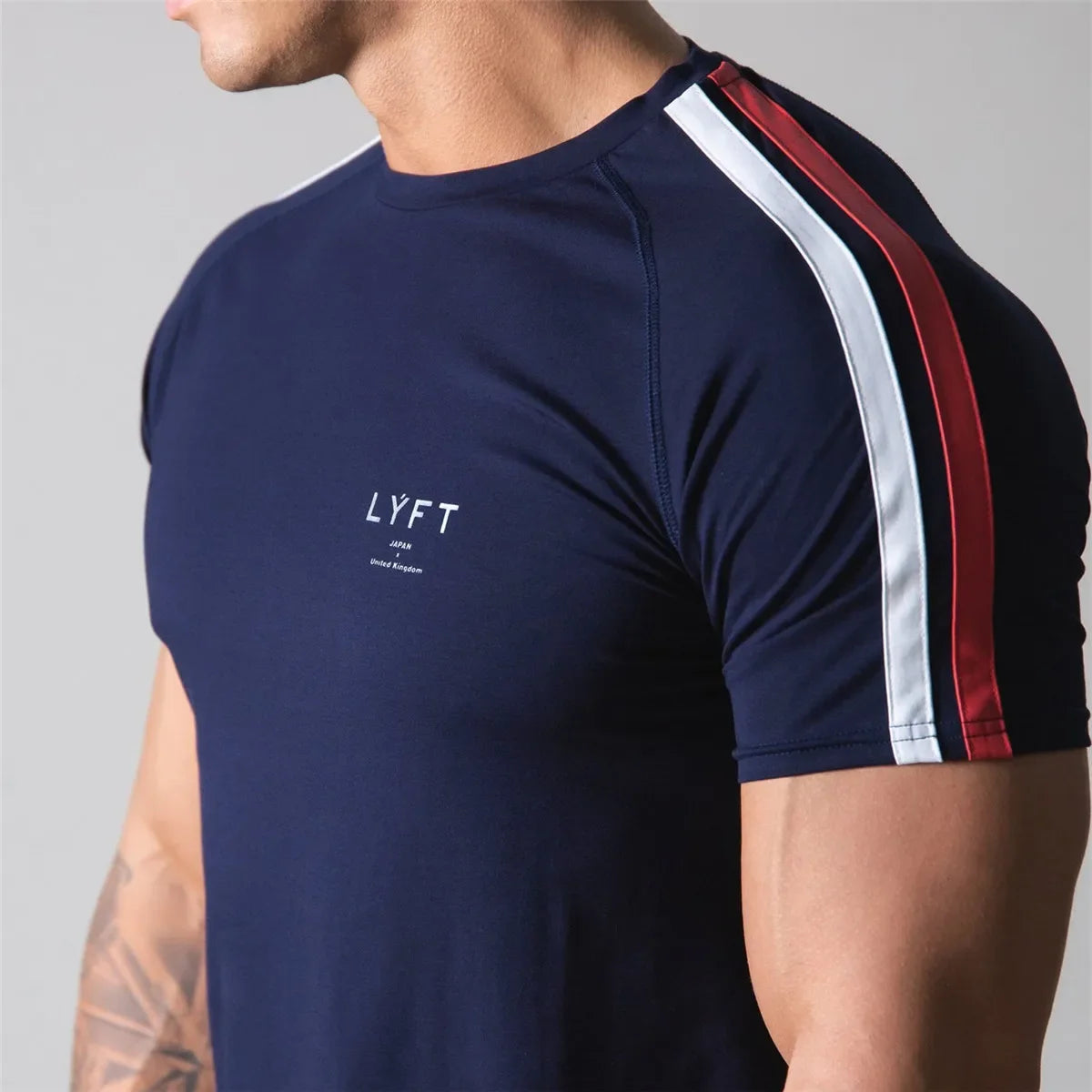 Gym Fitness Shirt Men Running Sport T-shirt Short sleeve Cotton Tee/Top Summer Male Bodybuilding Training Workout Shirt