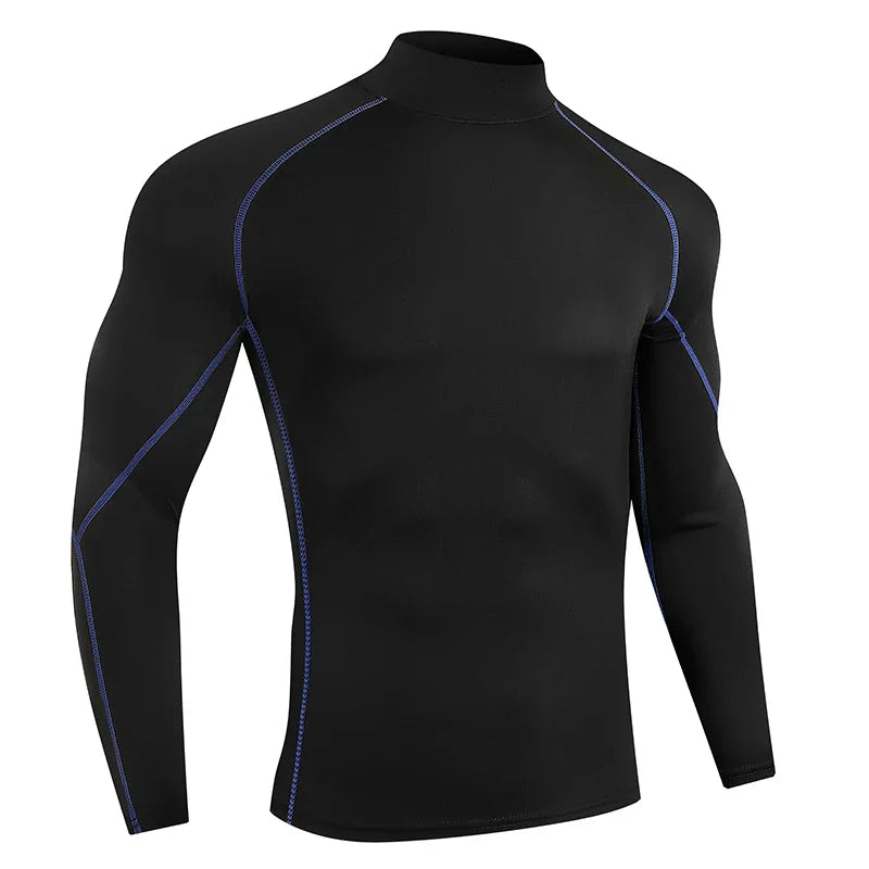 Men Running T shirt Quick Dry Bodybuilding Sport Shirt Long Sleeve/Compression Top  Fitness Tight Rash Guard Gym T-Shirt Men