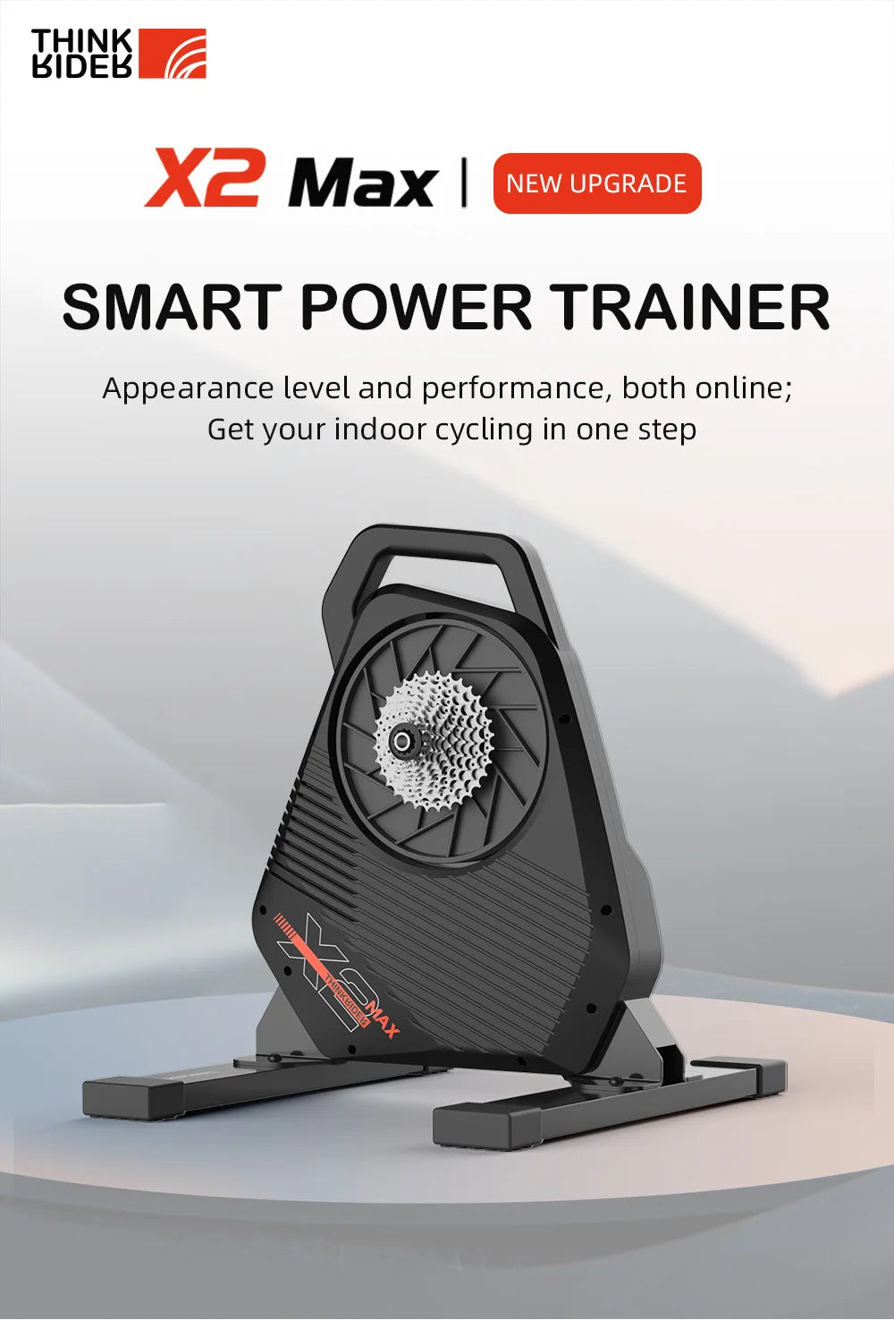 New ThinkRider X2Max Smart Bike Trainer MTB Road Bicycle/home trainer Built-in Power Meter power meter Compatible