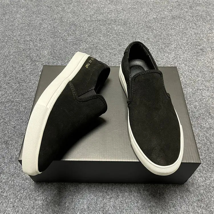 Men's COM Design Commute Casual Shoes Genuine Suede/Slip On Loafers Flat Sole Versatile Everyday Use