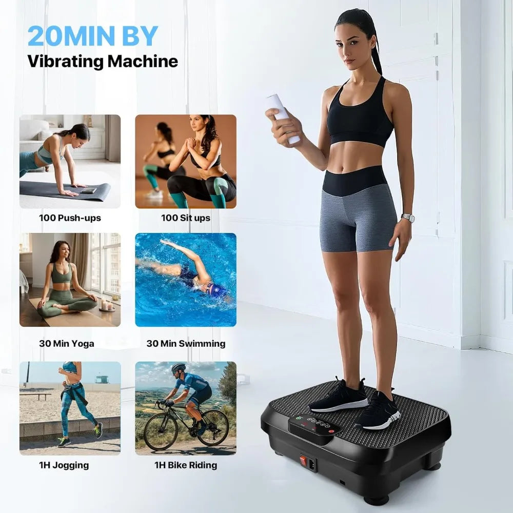 Vibration Plate Exercise Machine for Lymphatic Drainage Weight Loss/Whole Body Workout Vibration Fitness Platform