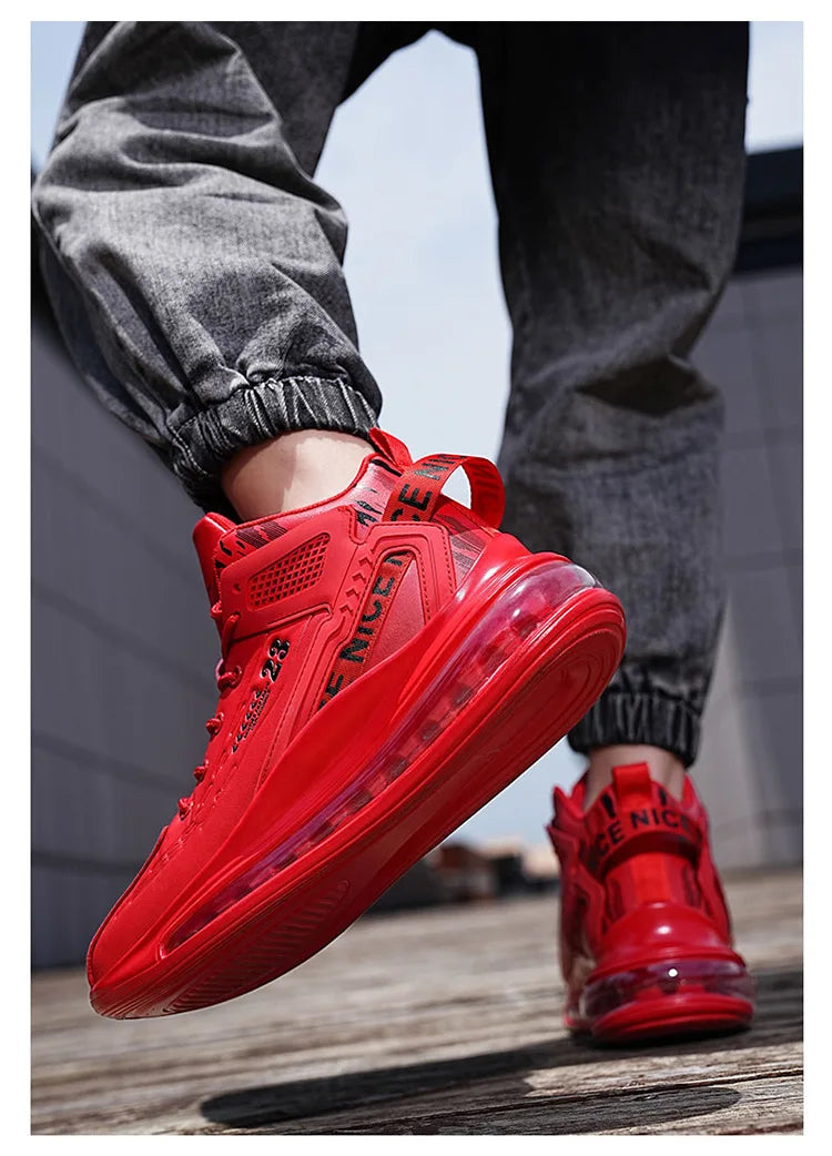 Men's Running Shoes Casual Sneakers New Spring Anti-shock/Air Cushion Sport Shoes Thick Bottom Anti-slip Running Shoes