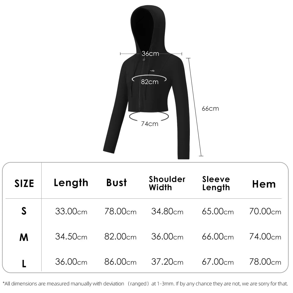 OhSunny Running Jacket for Women Summer UV Coat Fitness Top/Bomber Stretch Slim Clothing Sports Long-sleeved Hoodie Short