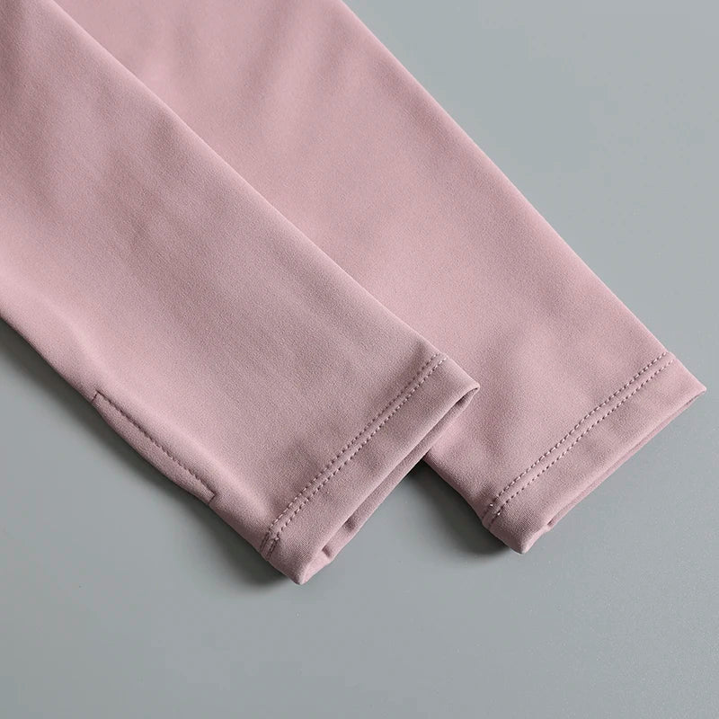 New yoga wear ladies coat round high elastic loose exercise/yoga fitness long sleeve stand-up collar yoga tops