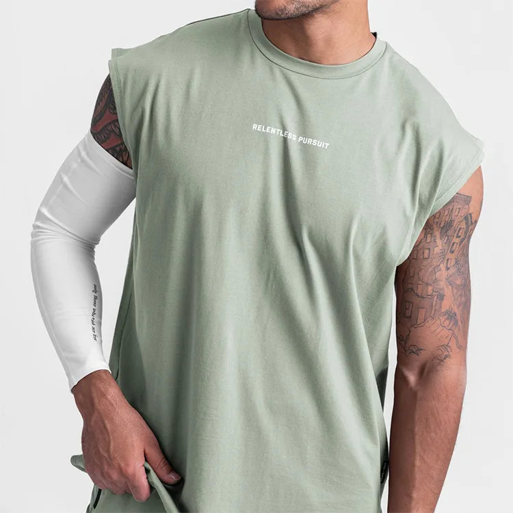 Men's Summer Casual Tank Top Gym Fitness Quick Dry Running/Sleeveless Shirt Sports Vest Undershirt Male Bodybuilding Clothing