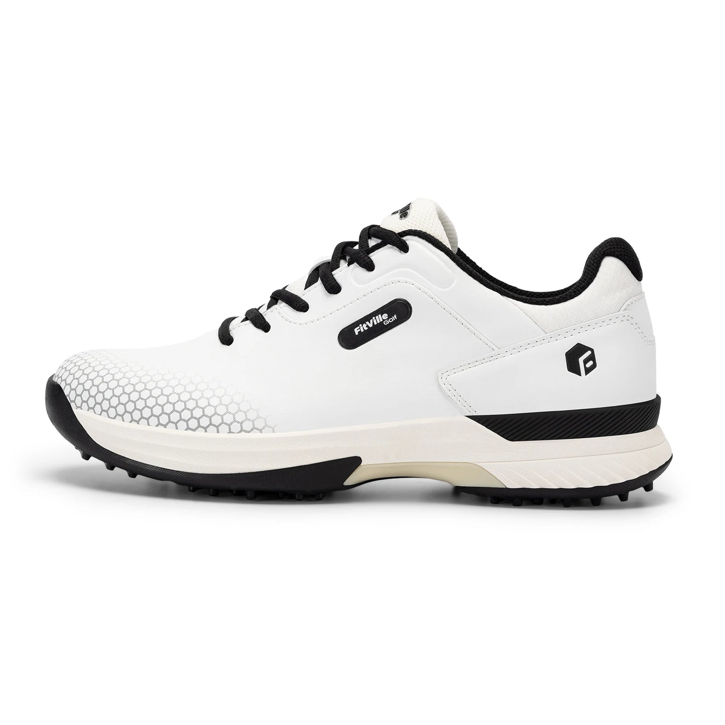 FitVille Wide Men's Golf Shoes Non-Slip Wear-Resistant Comfortable/Pickleball Sports Shoes Suitable for Swollen Feet