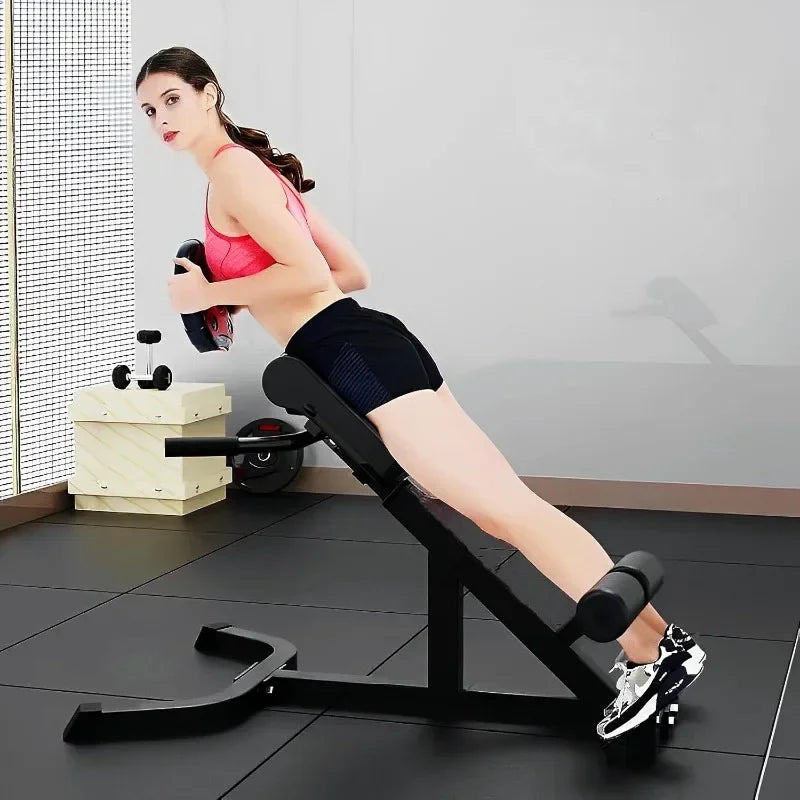 ComMax Roman Chair Back Hyperextension Bench Adjustable/Back Exercise Machine Home Gym Workout Equipment for Abs and Glute