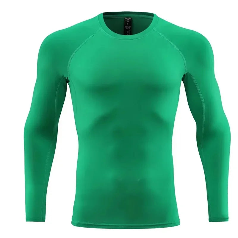 Men Long Sleeve Slim Tops Tees Sportswear Gym Fitness/Compression T-shirt Running Outdoor Jogging Tight Quick Shirt
