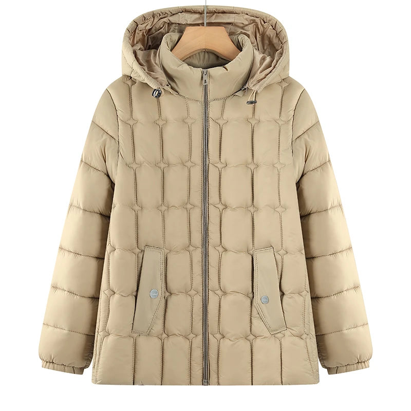 Winter Down Cotton Jacket Thick Warm Parkas Women Hooded Puffer Coat/Loose Casual Overcoat Cotton-padded Jacket Female Outerwear