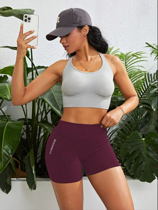 Women High Waist Workout Shorts/Yoga Workout Running Shorts