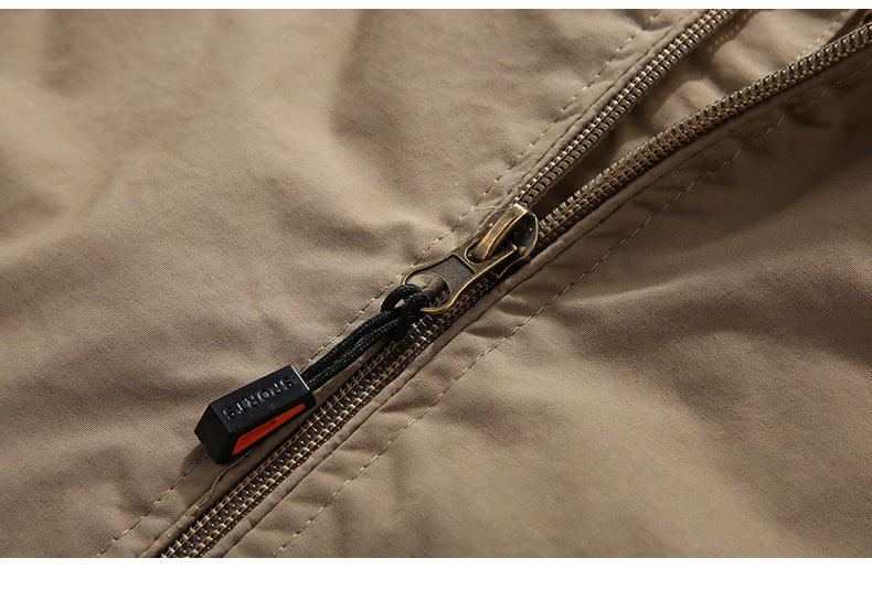 Spring Men Outdoor Waterproof Jacket Plus Size Windbreaker Rain Coat/Breathable Fishing Camping Tactical Jackets Male Clothing