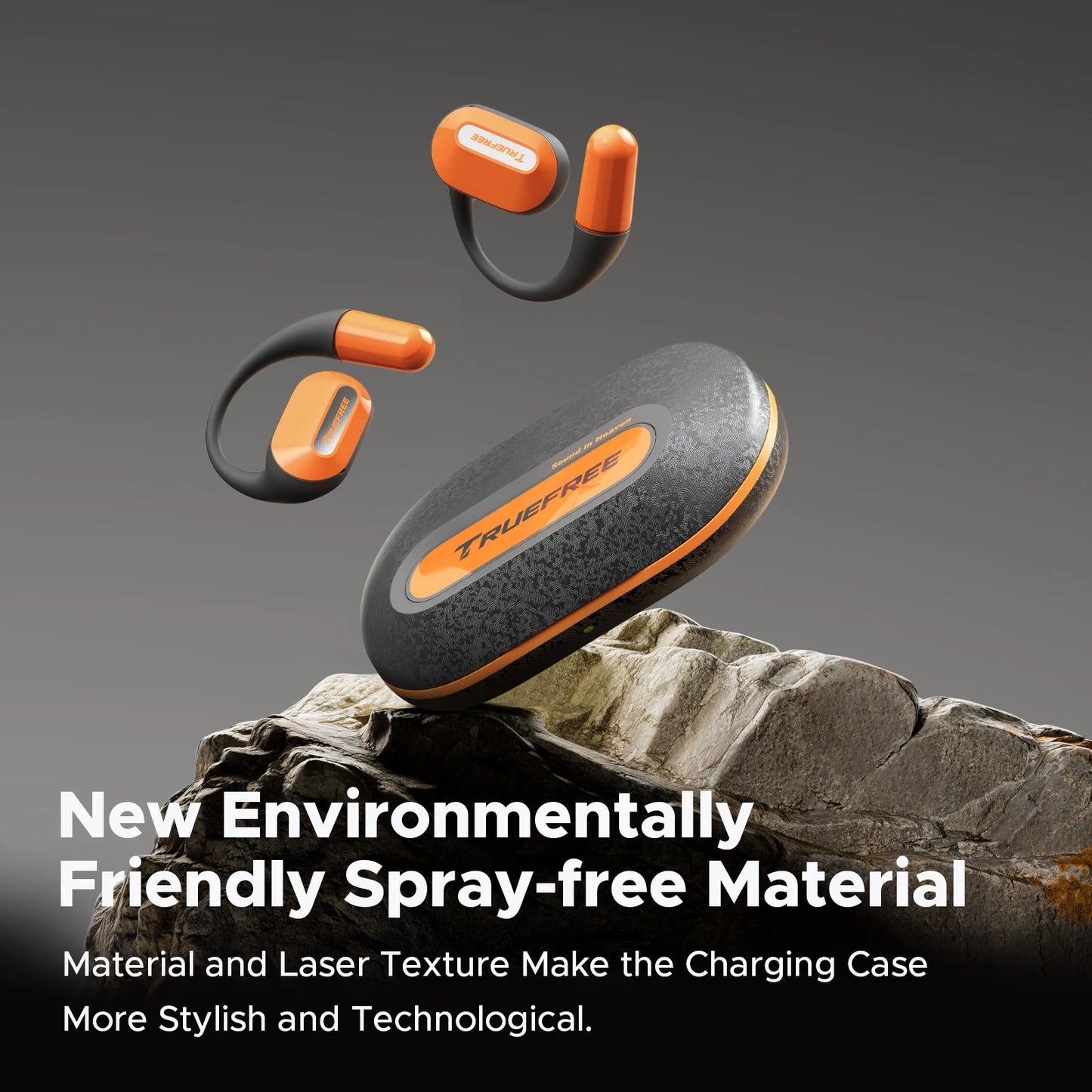 Truefree O2 Open Ear Headphones Bluetooth Wireless Earbuds/with Directional Acoustics, IPX5, Multipoint Connection App Control