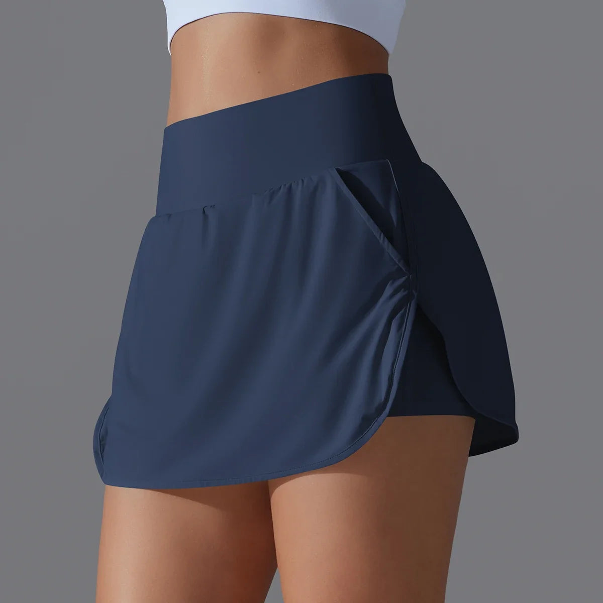 Outdoor Sports Yoga Skirt Badminton Tennis Skirt High Waist/Breathable Sweat Skirt Active Athletic Yoga Fitness Skirt Short