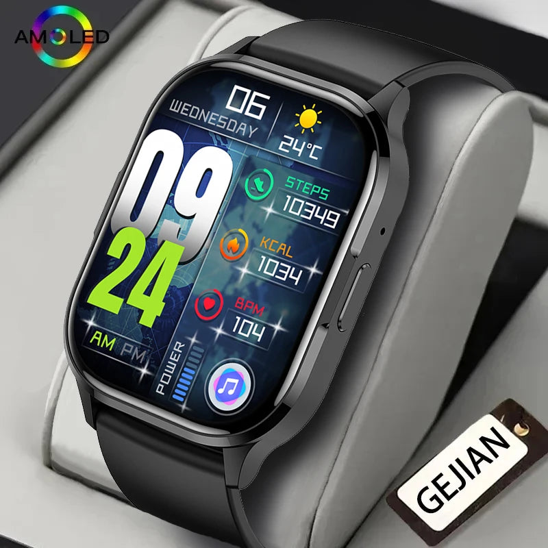 2024 New 2.01-inch Men's and Women's Bluetooth Call Couple/Smart Watch Android Compatible Apple Fitness Sports