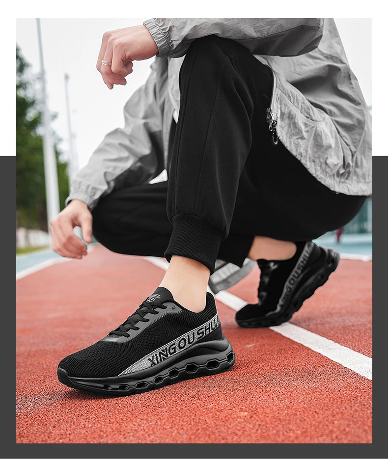 New men shoes Couple Mesh Sneakers Breathable Sports/Casual Shoes with Anti-Slip and Cushioning Running Shoes