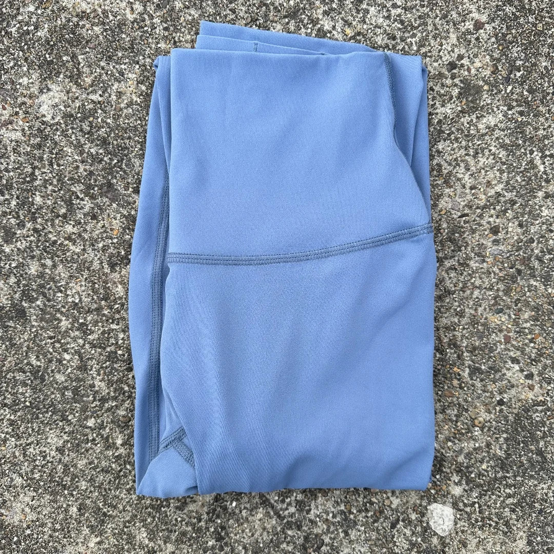 Solid Color Back Waist Pocket High Waist Yoga Legging Women/Sport Cropped Pants Butter Athletic Gym Comprehensive Training Jog