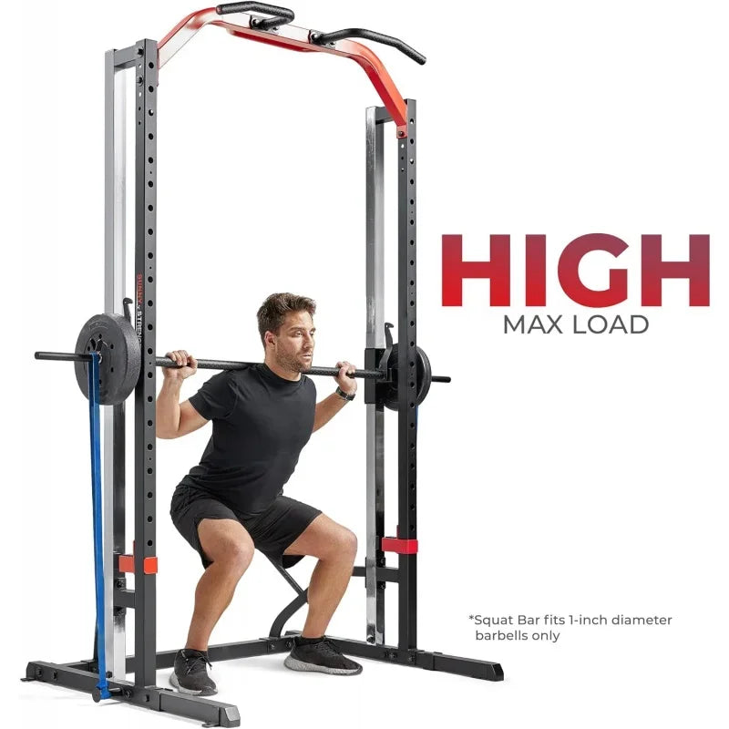 Sunny Health & Fitness Premium Squat Smith Machine/Power Rack Fitness Sport Yoga Equipment Home Workout