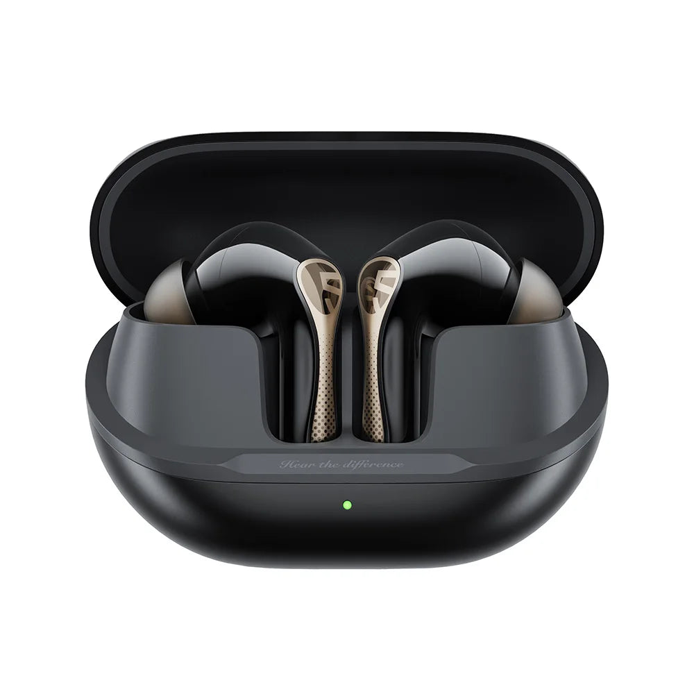 SOUNDPEATS Air5 Pro+ XMEMS Bluetooth Earphones 55dB/Hybrid AI Adaptive ANC Wireless Earbuds, Hi-Res Audio headphones