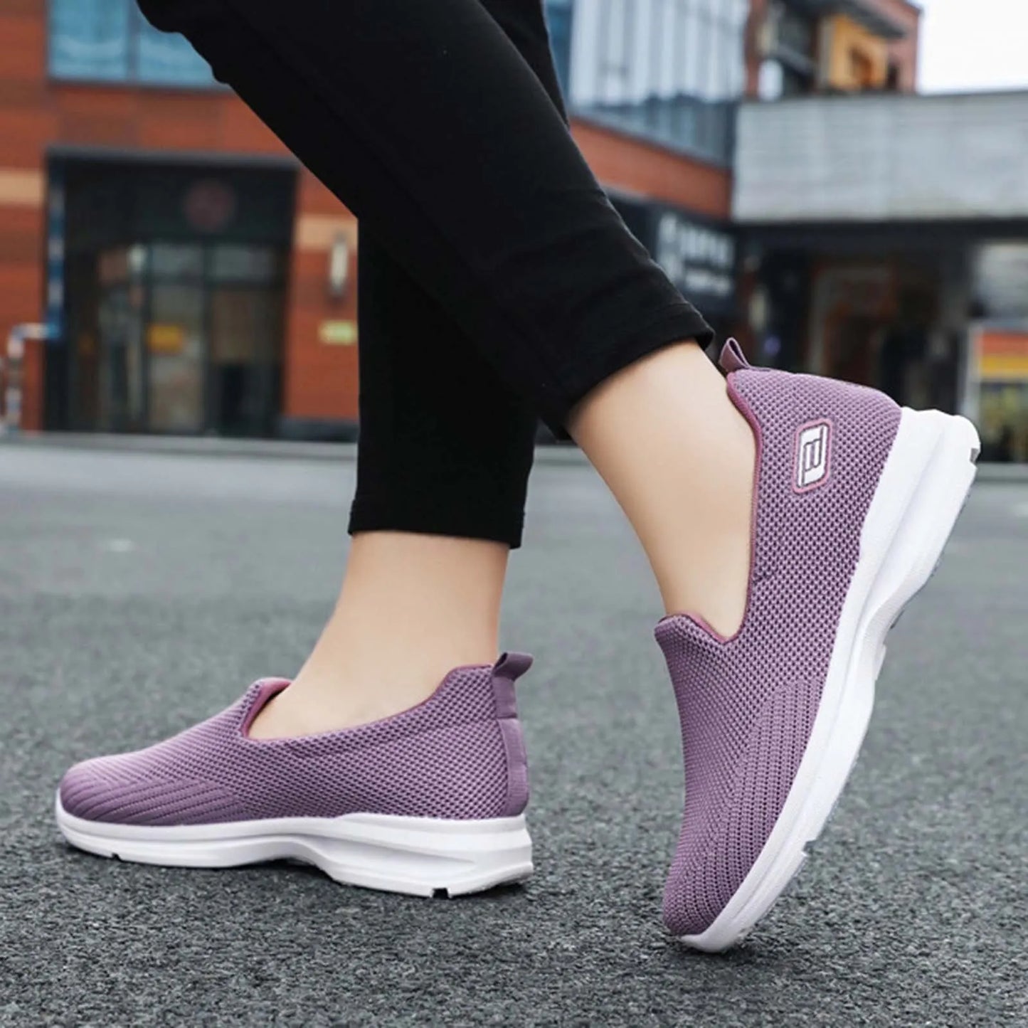 Women Sneakers Women's Spring And Summer Fashion Mesh/Breathable Casual Shoes Slip On Women's Sports Shoes