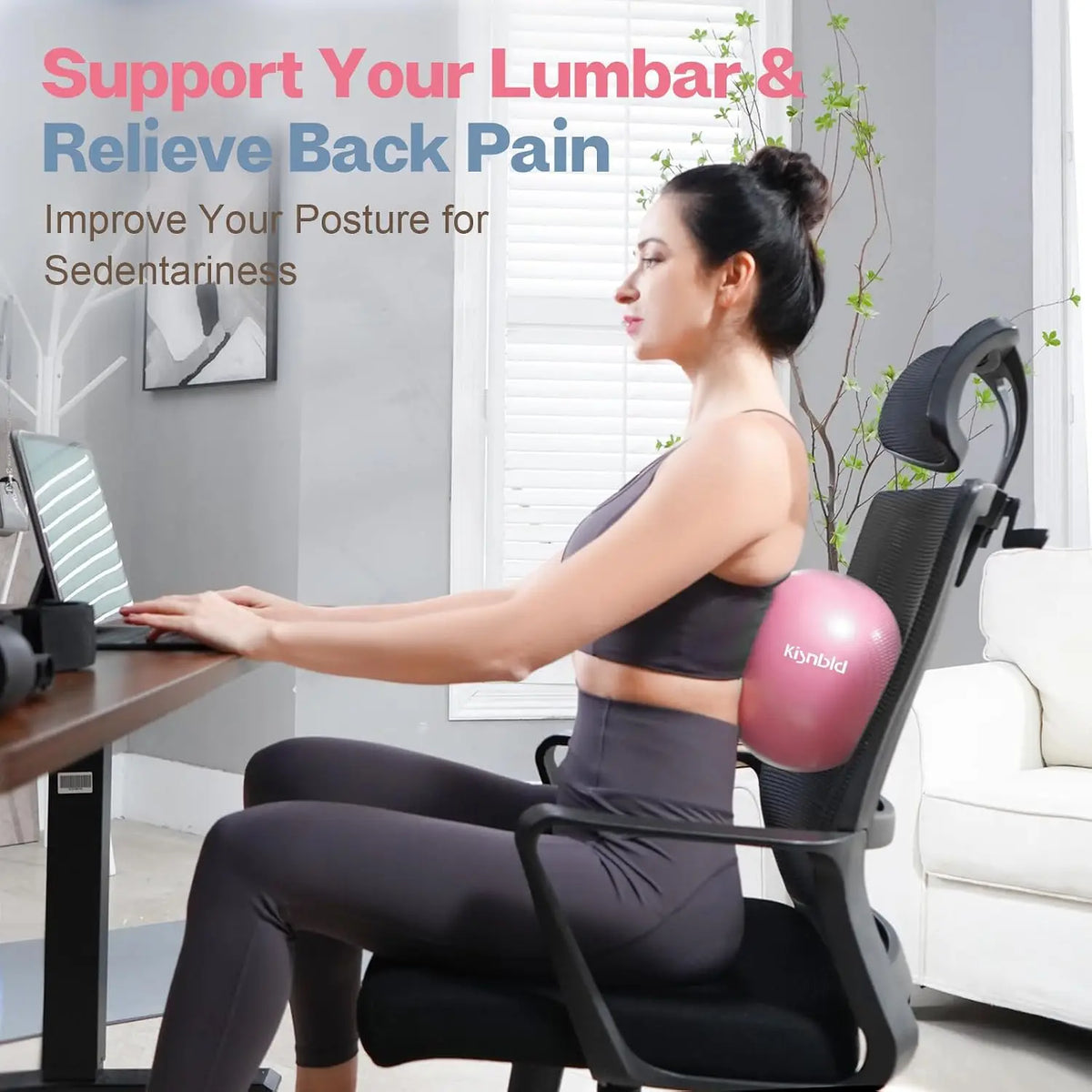 Small Exercise Ball 9 Inch Mini Pilates Ball Anti Burst and Slip Resistant/Mini Yoga Ball for Stability Fitness Physical Therapy Stretching & Core Ball