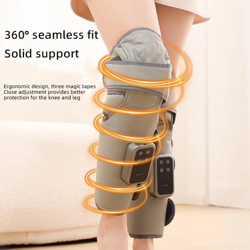 1/2PCS Cordless Knee & Calf Massager with Heat - 3-in-1/Heating & Massage Device 2500mAh, Portable Leg Massager for Men&Women