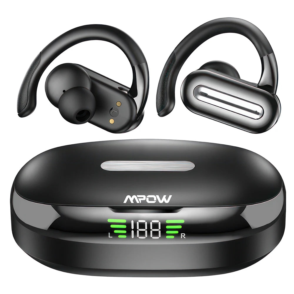 Mpow SP36 In-ear Bluetooth 5.4 Headphones Touch Control TWS Earphones/with Ear hook Wireless Sports Earphones 40 Hours Playtime