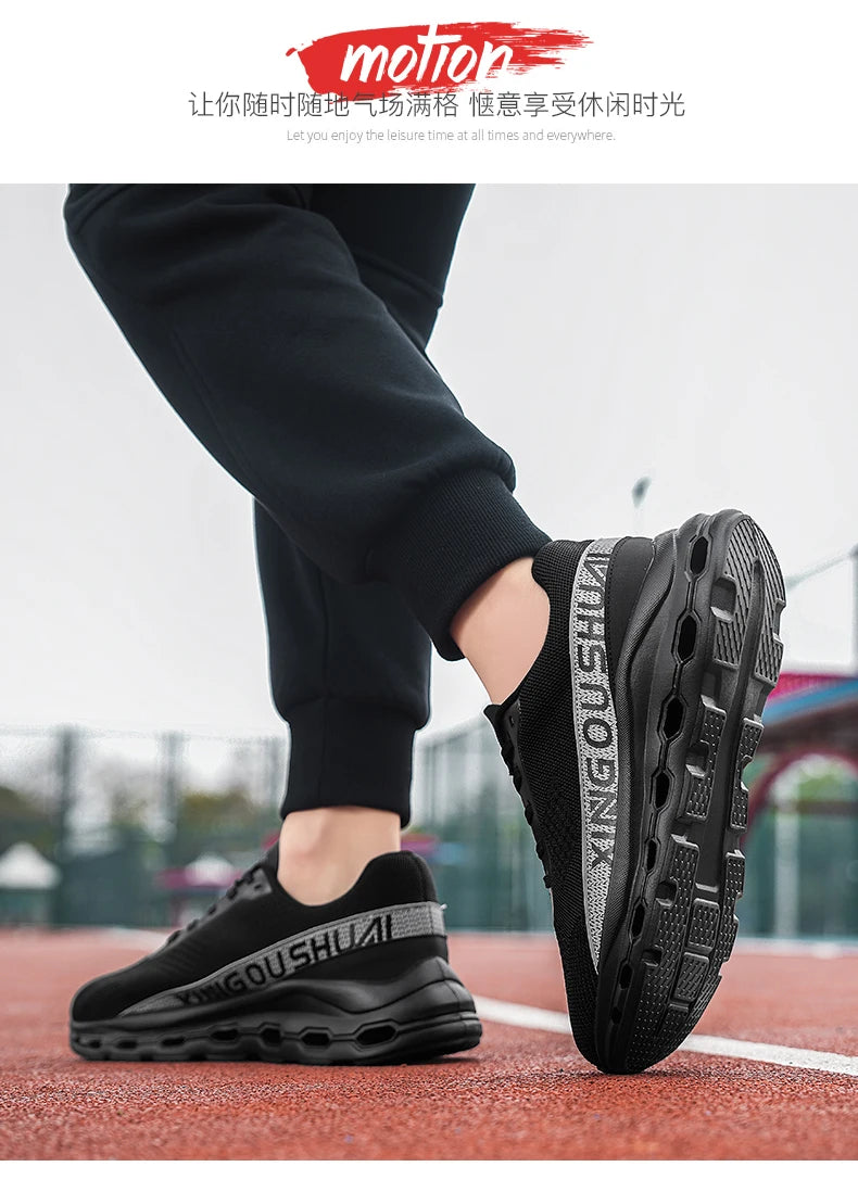 New men shoes Couple Mesh Sneakers Breathable Sports/Casual Shoes with Anti-Slip and Cushioning Running Shoes