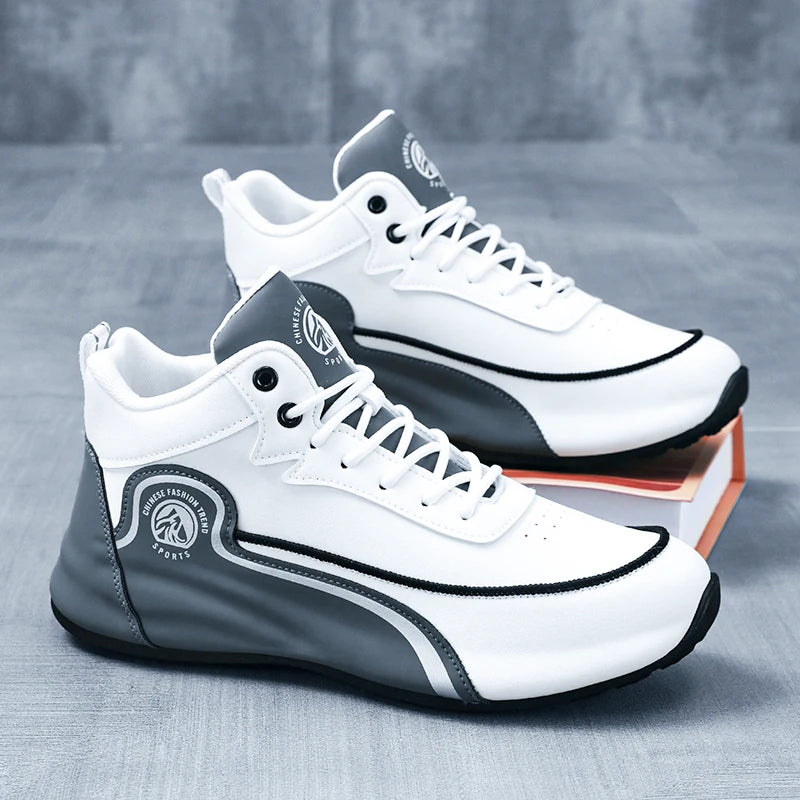Men's Shoes New Casual Sneakers Shock-Absorbing Breathable/Running Shoes Men's Wear-Resistant Thick-Soled Shoes